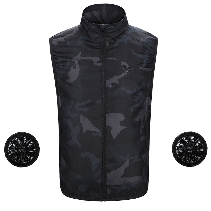 Casual Camouflage Hooded Cooling Cardigan