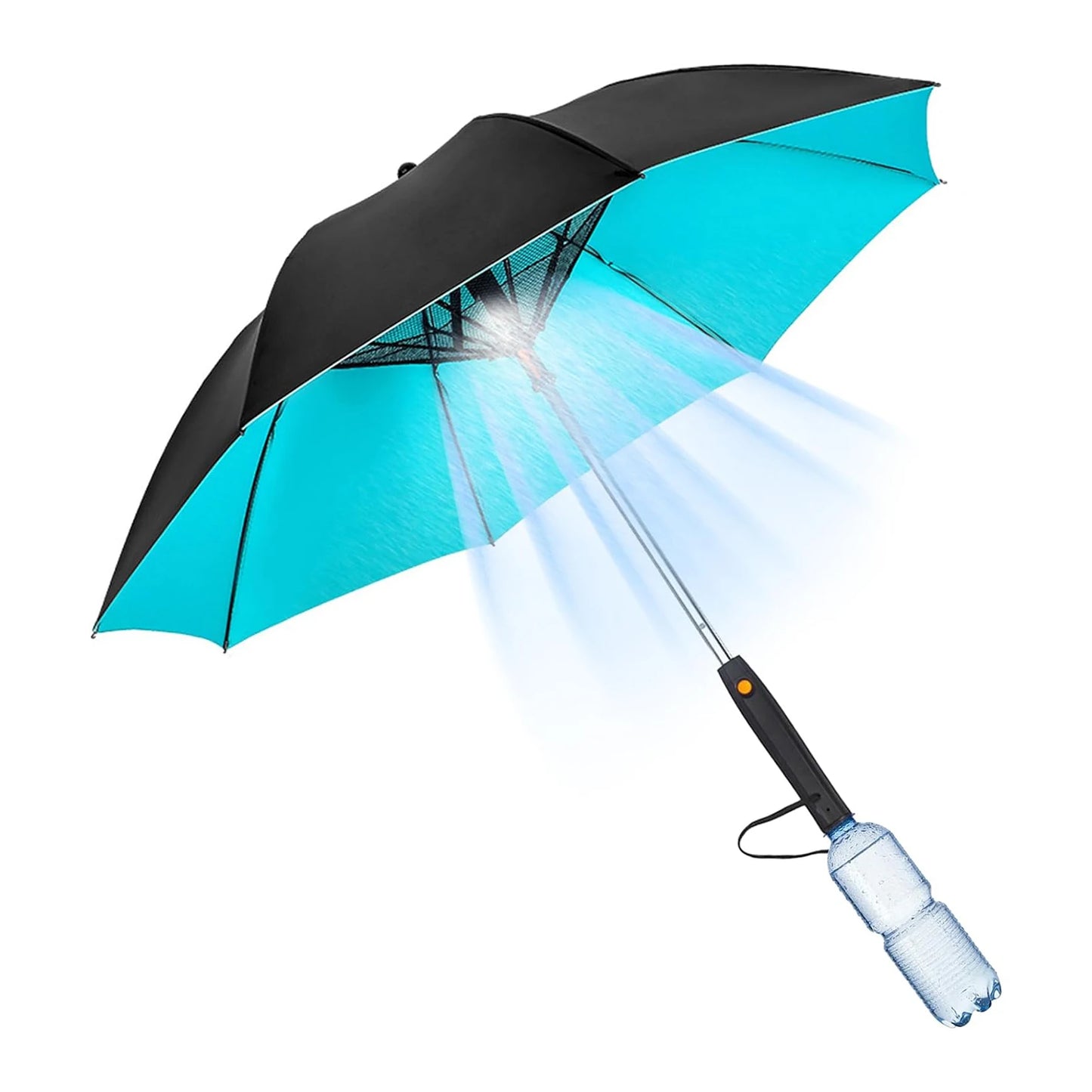 Portable Cooling Umbrella with Fan Sprayers