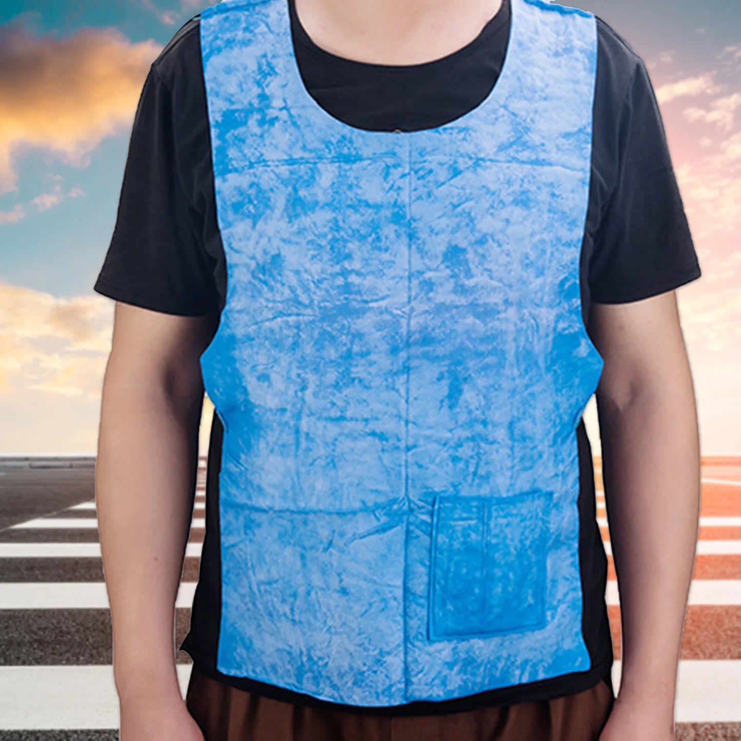 Summer Cooling Vest Heatstroke Prevention Evaporative Ice Cooling Vest