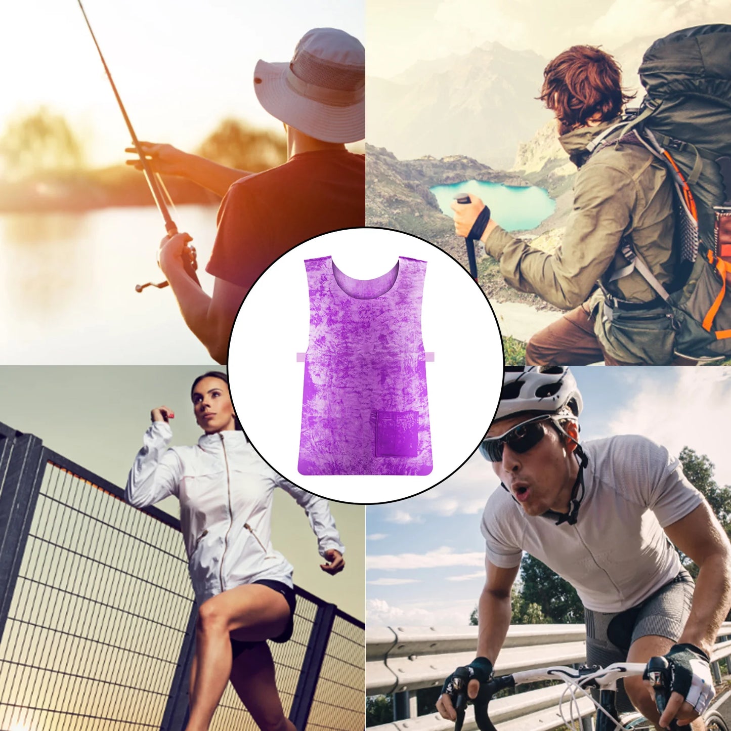 Summer Cooling Vest Heatstroke Prevention Evaporative Ice Cooling Vest