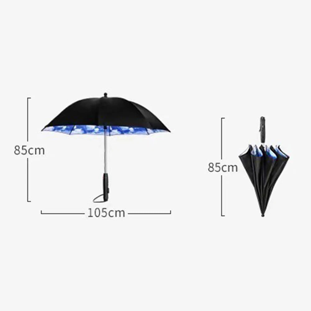 Portable Cooling Umbrella with Fan Sprayers